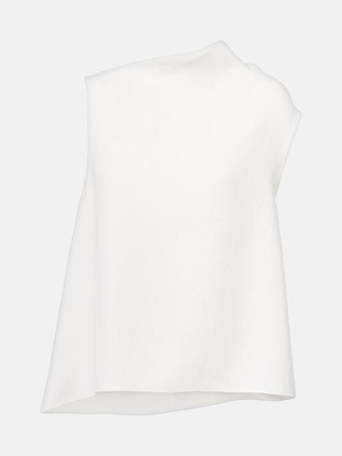 Asymmetric draped top