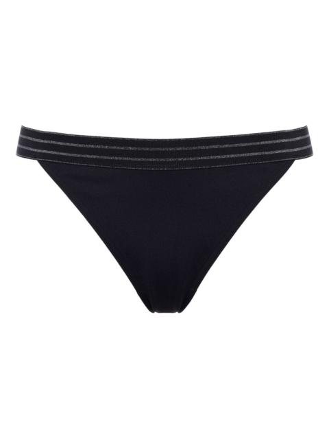 Rayonnant striped-waistband bikini bottoms