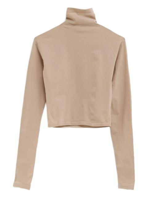 roll-neck long-sleeve top