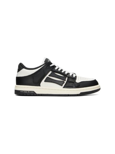 Black & White Skel-Top Low Sneakers