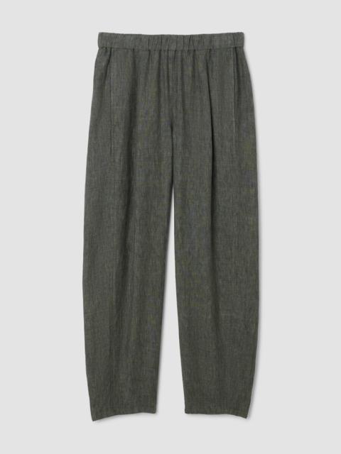 Washed Organic Linen Délavé Lantern Pant