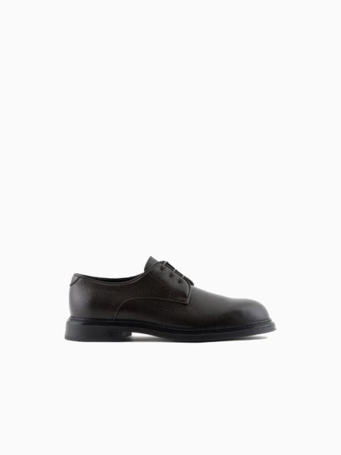 Pebbled leather Derby shoes