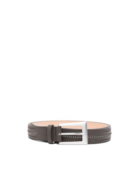 studded leather belt