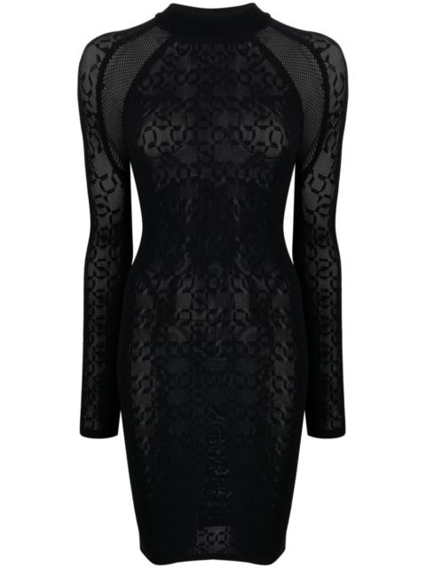 x  Simkhai intricate-sheer dress