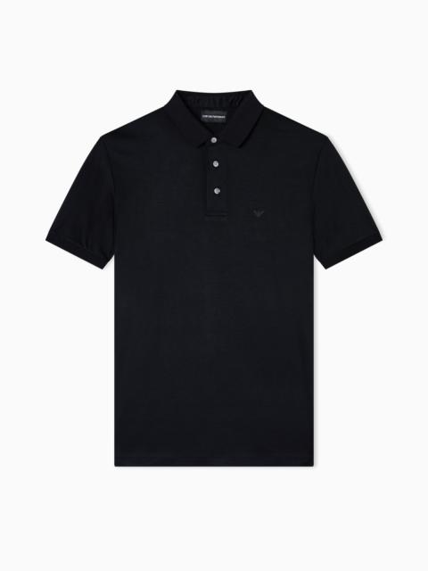ASV Lyocell-blend jersey polo shirt