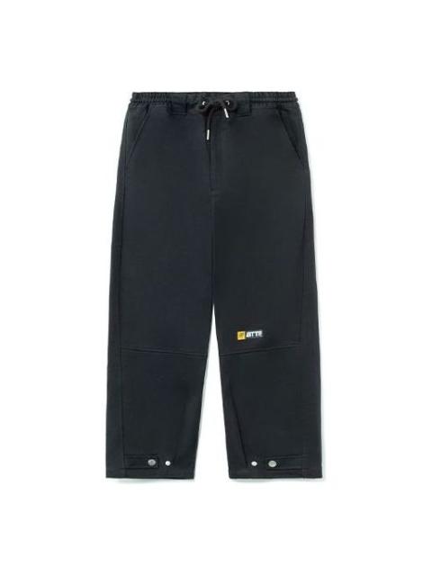 Li-Ning x Back To The Future Logo Loose Fit Pants 'Black' AKXR511-2