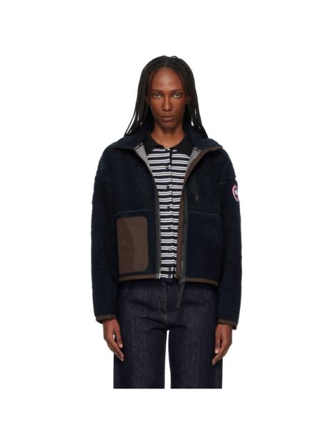 Black Simcoe Zip Up Fleece Jacket