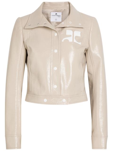 Courrèges Reedition Crinkled Vinyl Jacket