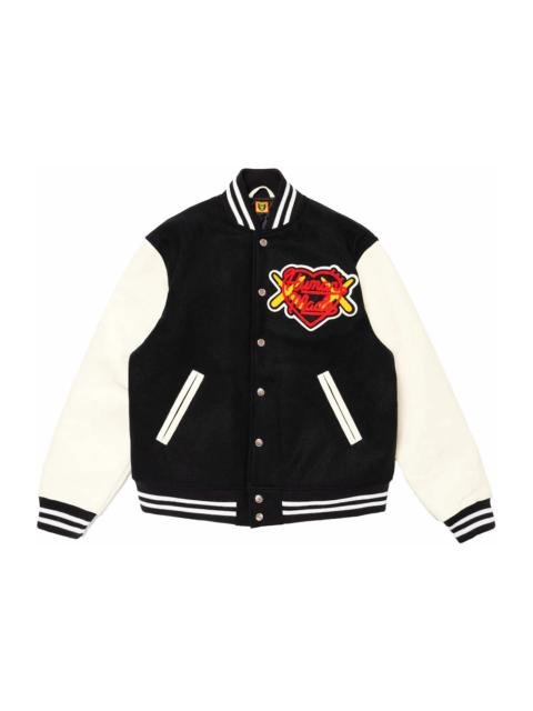 Human Made x KAWS Varsity I Jacket Black