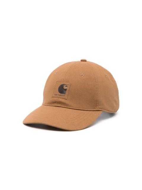 logo-patch textured cap