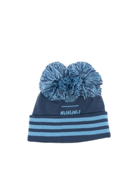 x Avavav pom pom-detail ribbed beanie hat