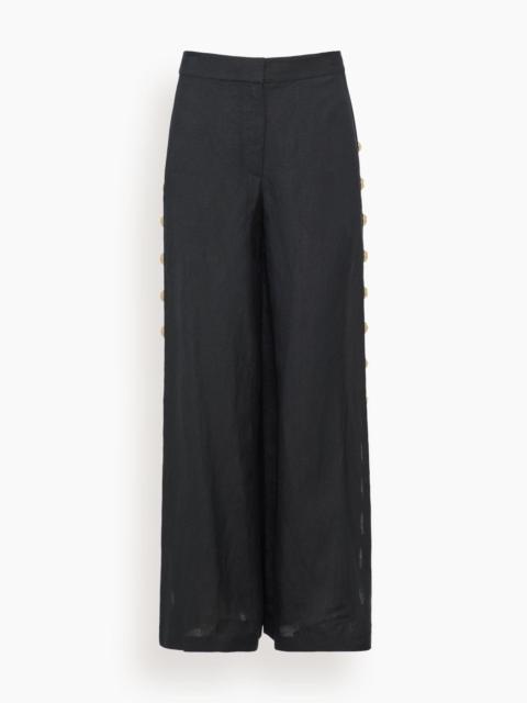 Cayman Wide Leg Pant in Black