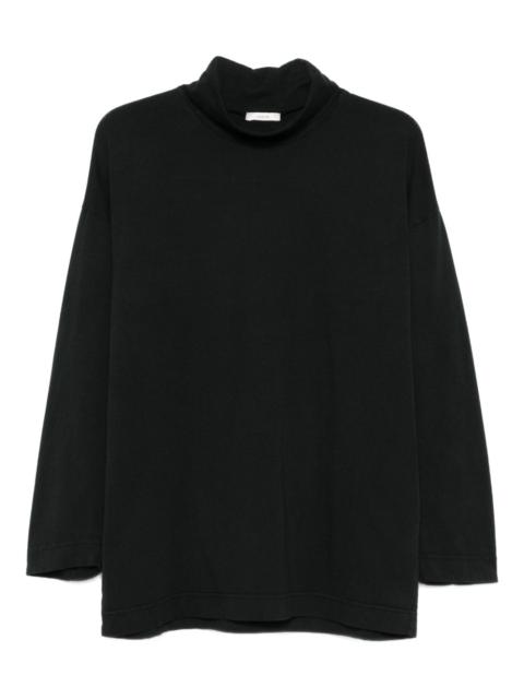 high-neck cotton top