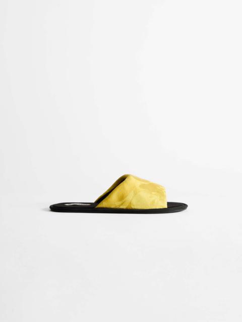 WOMENS OPEN TOE SLIDE IN CITRINE