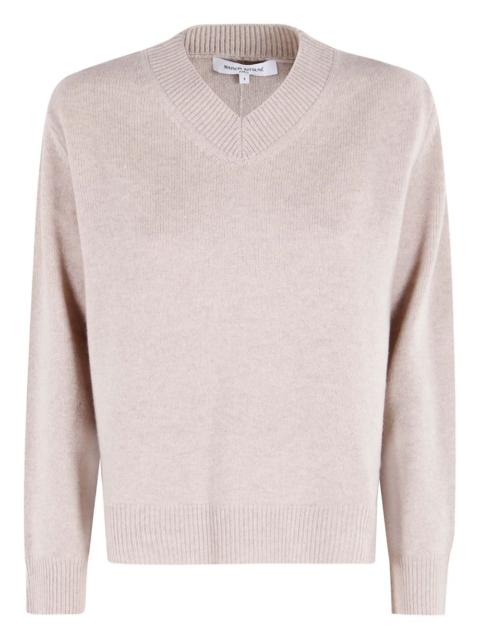 V-neck merino-wool sweater