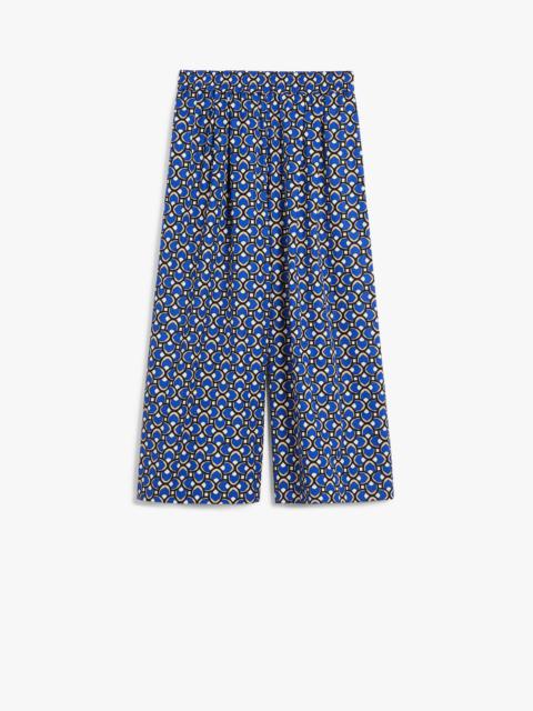 VIRGIN Printed poplin trousers