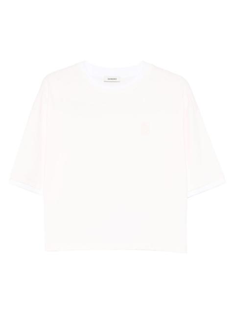 logo-embroidered T-shirt
