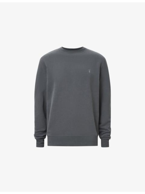 Raven Logo-Embroidered Regular-Fit Cotton Sweatshirt