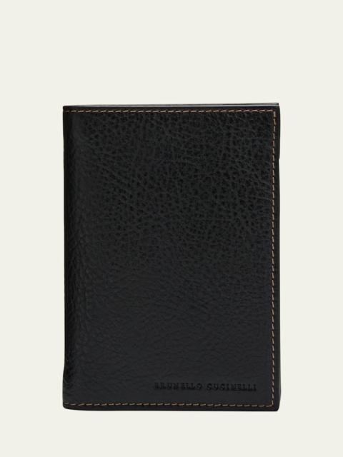 Men's Leather Bifold Card Holder