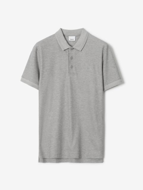 Monogram Motif Cotton Piqué Polo Shirt