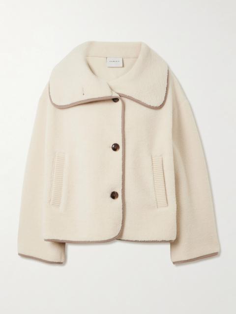 Romane Jersey-trimmed Fleece Jacket