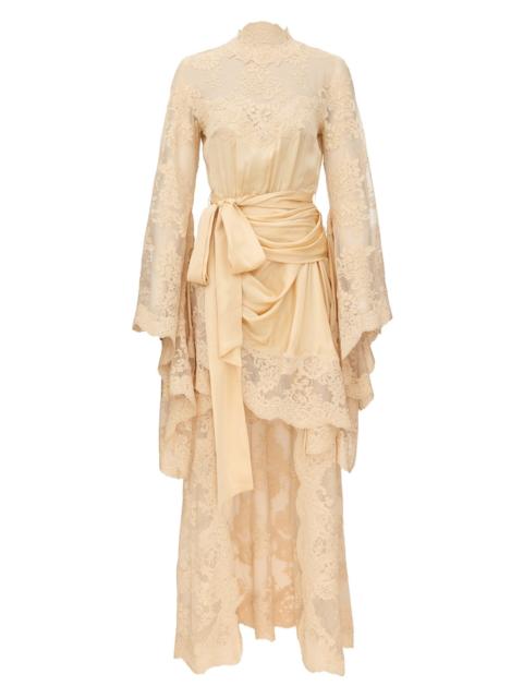 LUNA SATIN DRAPE DRESS