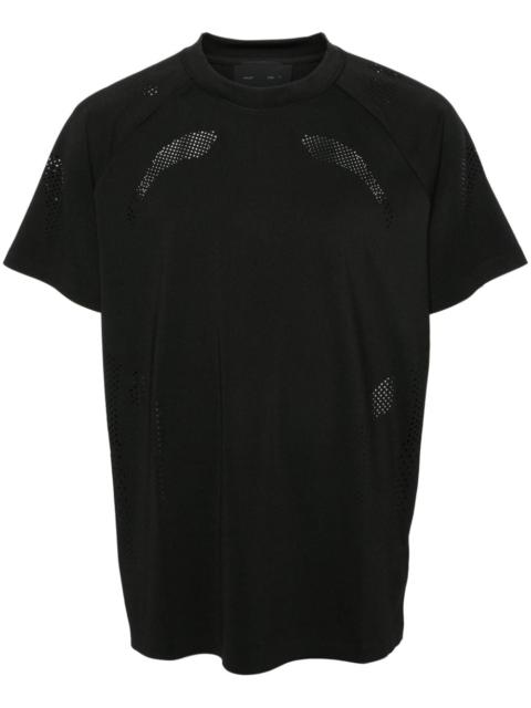 Intine round-neck perforated T-shirt