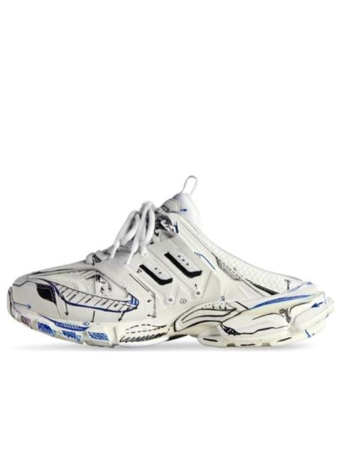 (WMNS) Balenciaga Track 3.0 Mules 'White Graffiti Black' 653813W3SRA9014