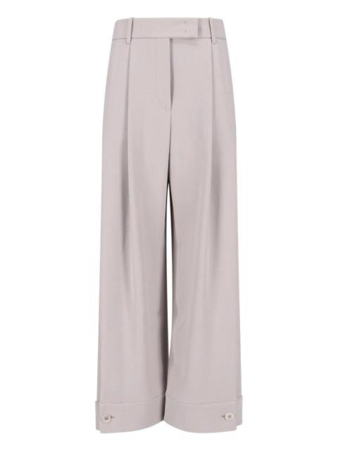 WIDE SILK TROUSERS