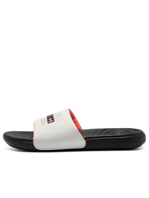 (WMNS) Under Armour Ansa Graphic Slipper Black/White 3024436-005