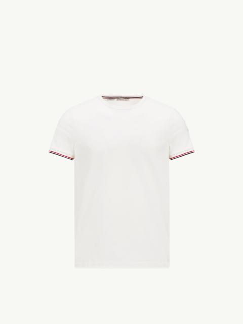 Tricolor-Trimmed Cotton T-Shirt