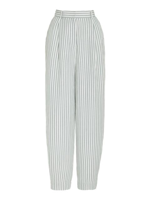 Lorenzo Striped Pants green