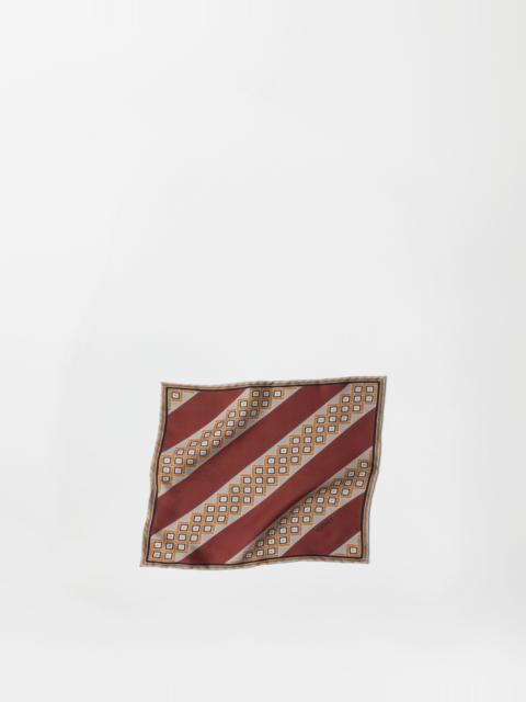 Printed Silk Twill Pocket Square