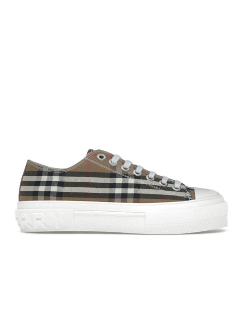 Burberry Low Top House Check Sneaker Taupe Brown