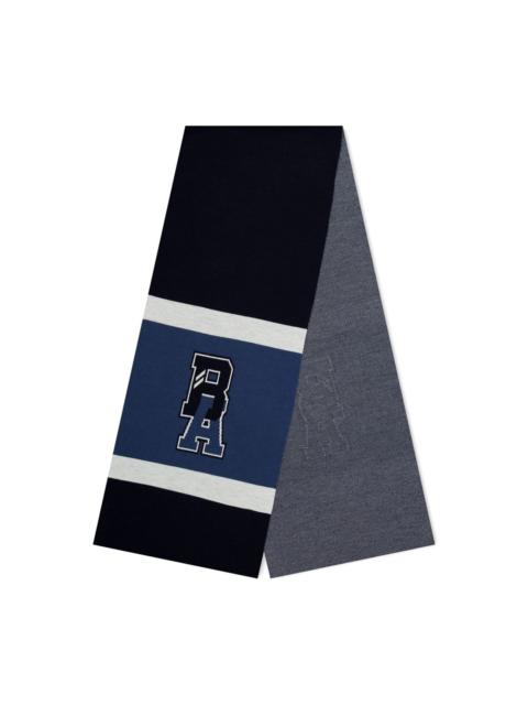 varsity-stripe wool scarf