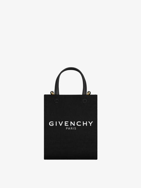 MINI G-TOTE SHOPPING BAG IN CANVAS