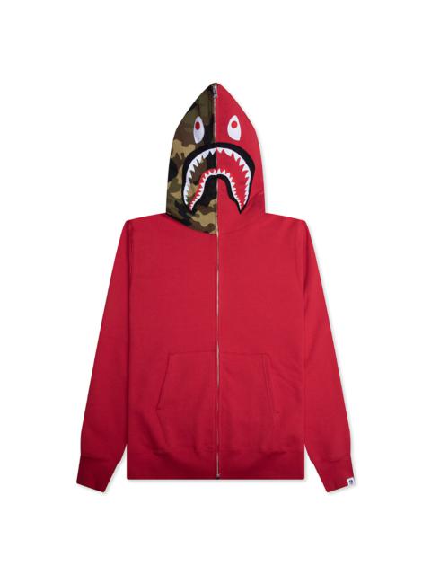 1ST SHARK FULL ZIP HOODIE - RED