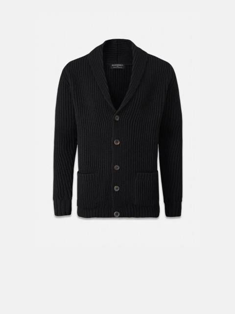 Men's Shawl Collar Cardigan Black