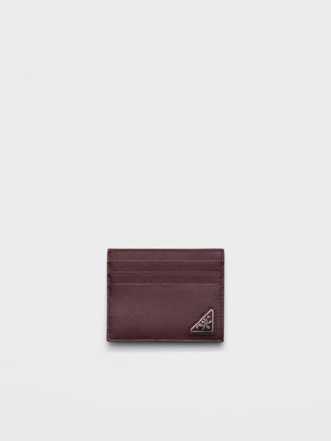 Saffiano leather card holder