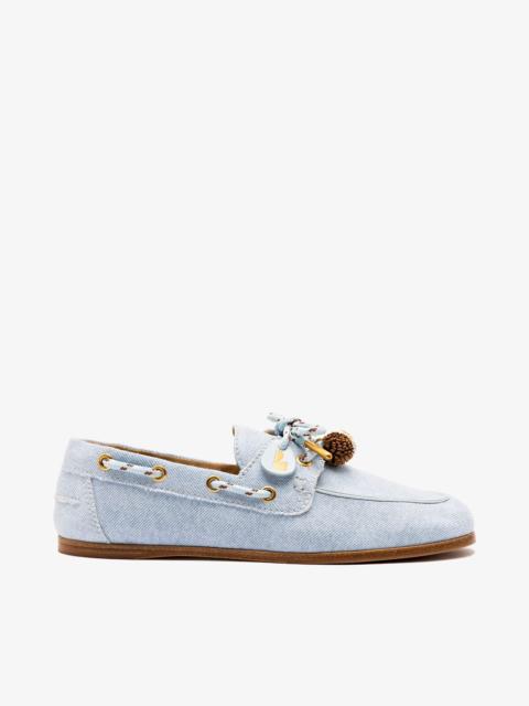 Cyprus Boat Shoe In Maya Denim