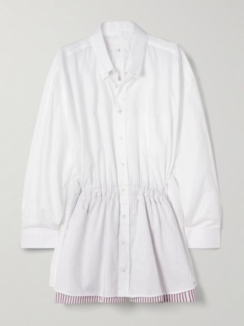Layered Cotton-poplin Playsuit