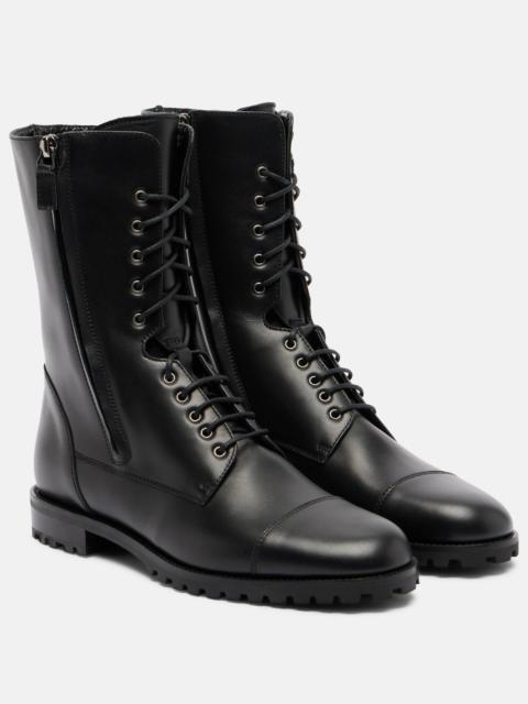 Lugata leather combat boots
