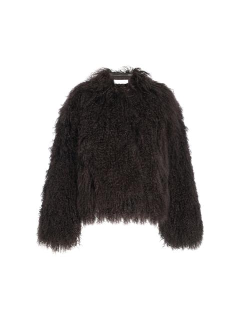 Charlotte Shearling Jacket dark grey