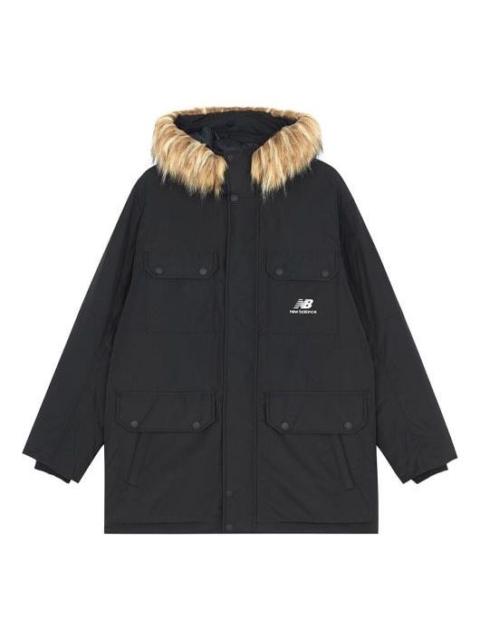 New Balance Classic Down Jacket 'Blue Brown' AMJ13329-BK