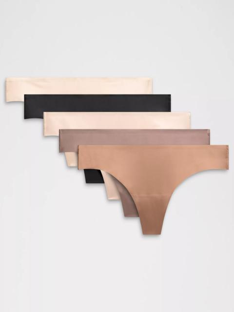 InvisiWear Mid-Rise Thong Underwear *5 Pack