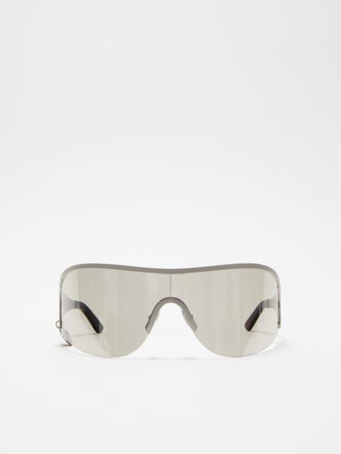 Metal frame sunglasses - Silver/transparent