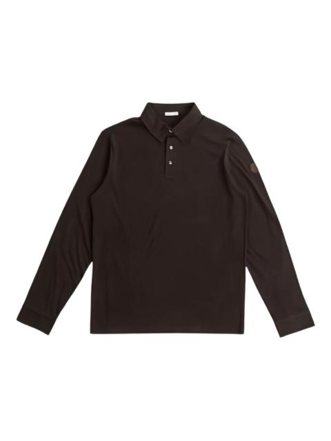 logo-appliqué long-sleeve polo shirt