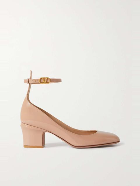 Tan-Go 60 patent-leather pumps