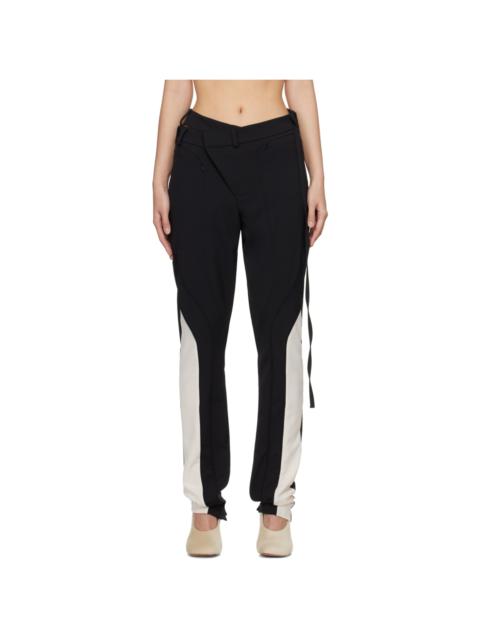Black Asymmetric Trousers