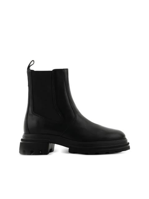 leather Chelsea boots